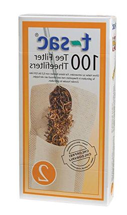 Filter Bags, Disposable Tea Infuser, Size 2, Set Of 100 Filt