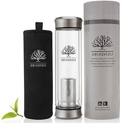 Infuser Travel Mug With Strainer | 14oz Tea Tumbler Bottle F