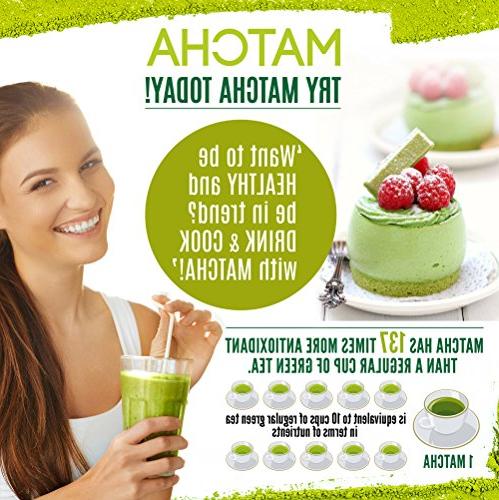 Organic Matcha Green Tea Powder - 100% Matcha 4oz